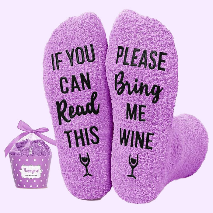 Bring Me Wine Socks